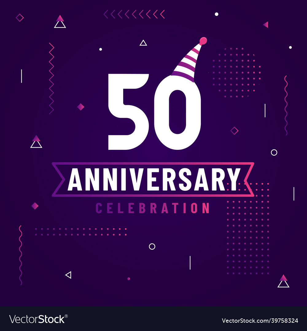 50 years anniversary greetings card