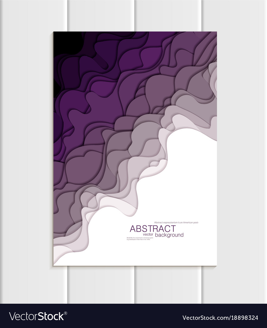 Brochure a5 or a4 format abstract uneven