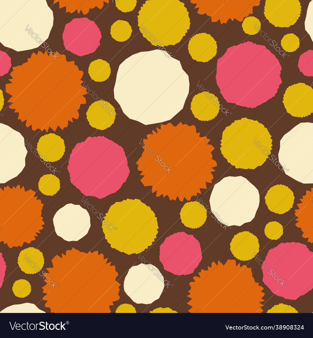 Colorful dots seamless repeat pattern print Vector Image Colorful dots seamless repeat pattern print