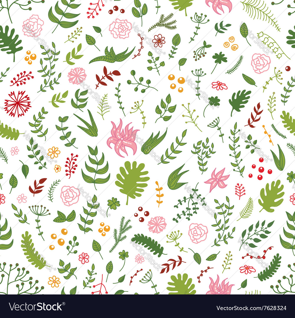 Delicate Floral Branch Pattern