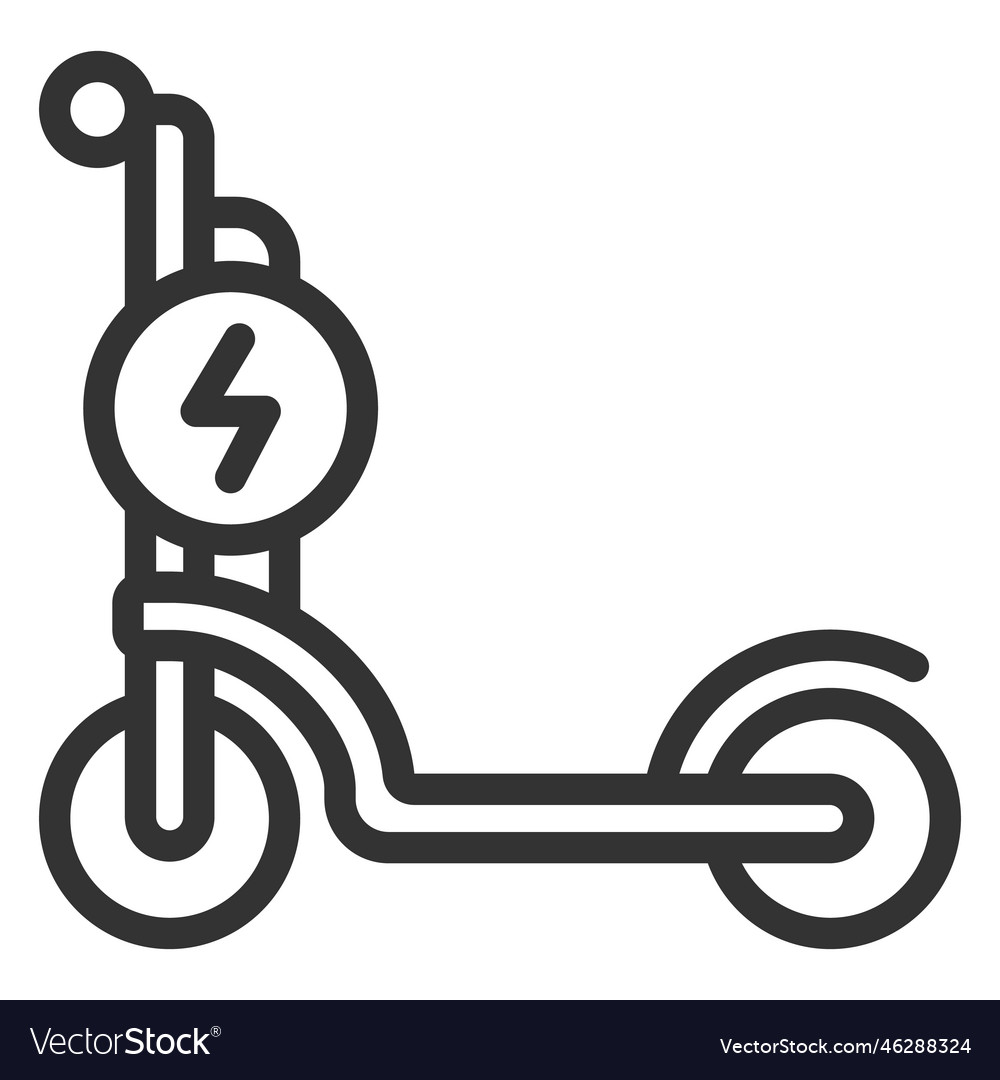 Electric scooter with battery