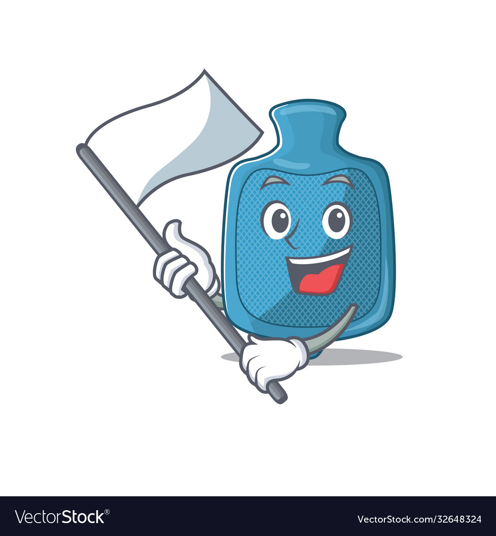 Funny hot water bag cartoon character style