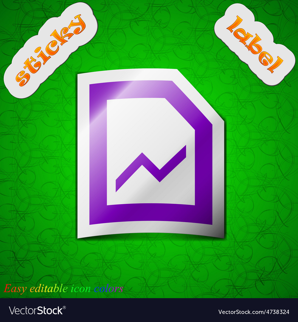 Growth and development concept graph of rate icon