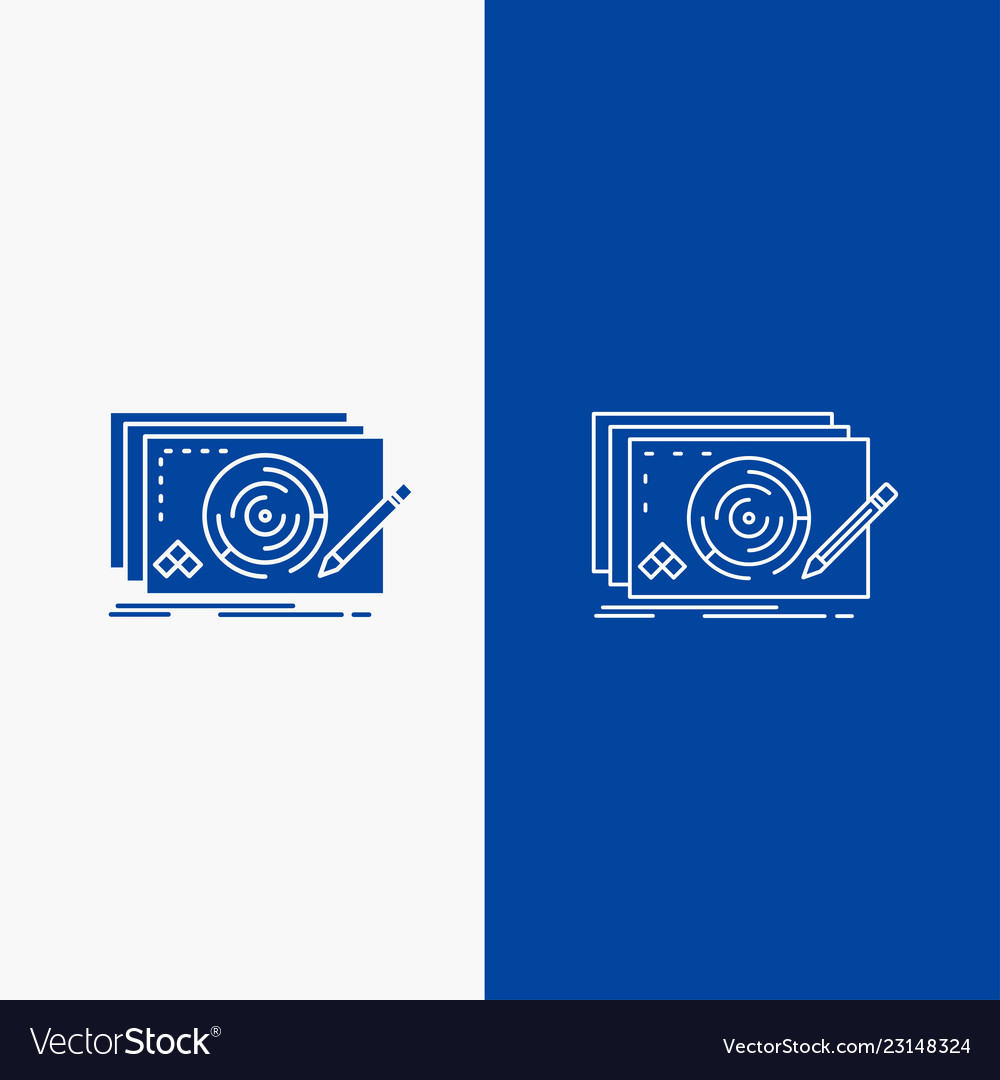Level design new complete game line and glyph web vector image Level design new complete game line and glyph web