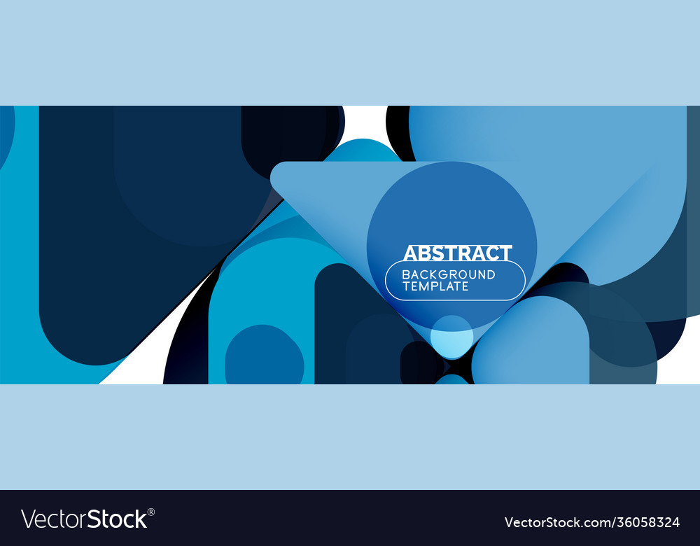 Modern geometric round shapes and dynamic lines vector image Modern geometric round shapes and dynamic lines