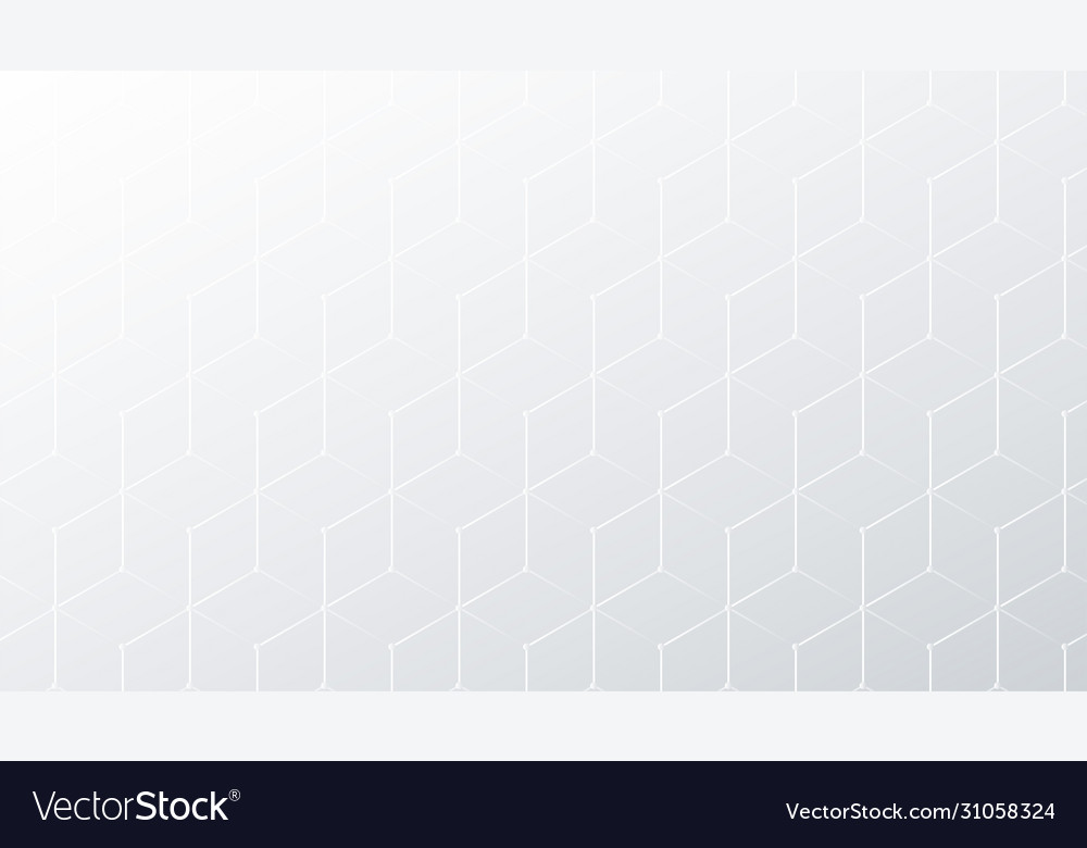 Subtle Hexagonal White Gray Pattern