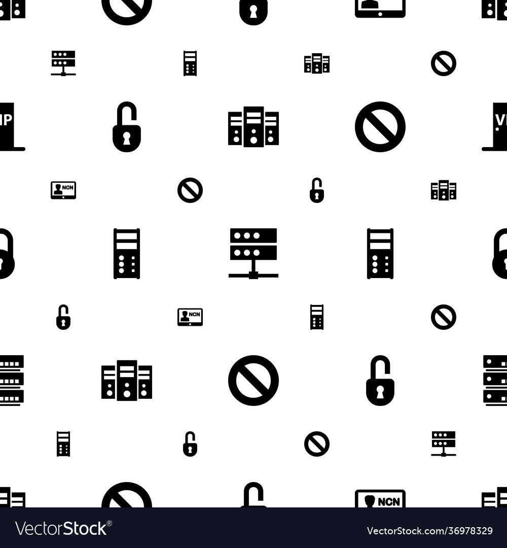 Access icons pattern seamless white background