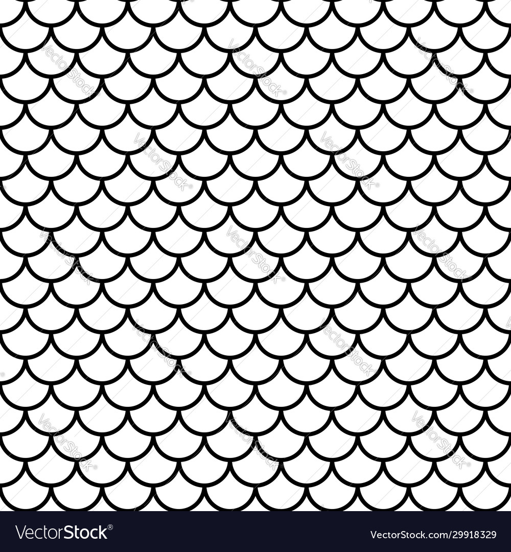 Fish scale seamless pattern Royalty Free Vector Image