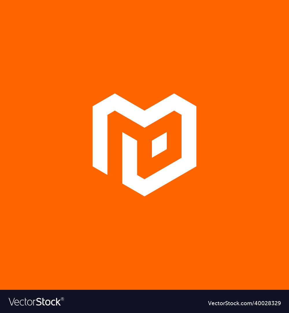 Graphic template of letter m monogram logo