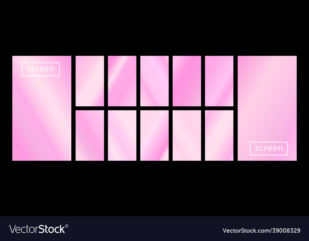 Mobile screen lock display collection colorful Vector Image Mobile screen lock display collection colorful