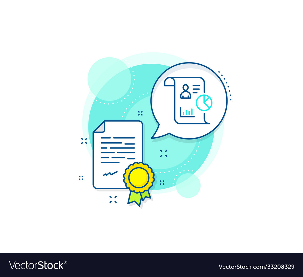 Report line icon business management sign vector image Report line icon business management sign
