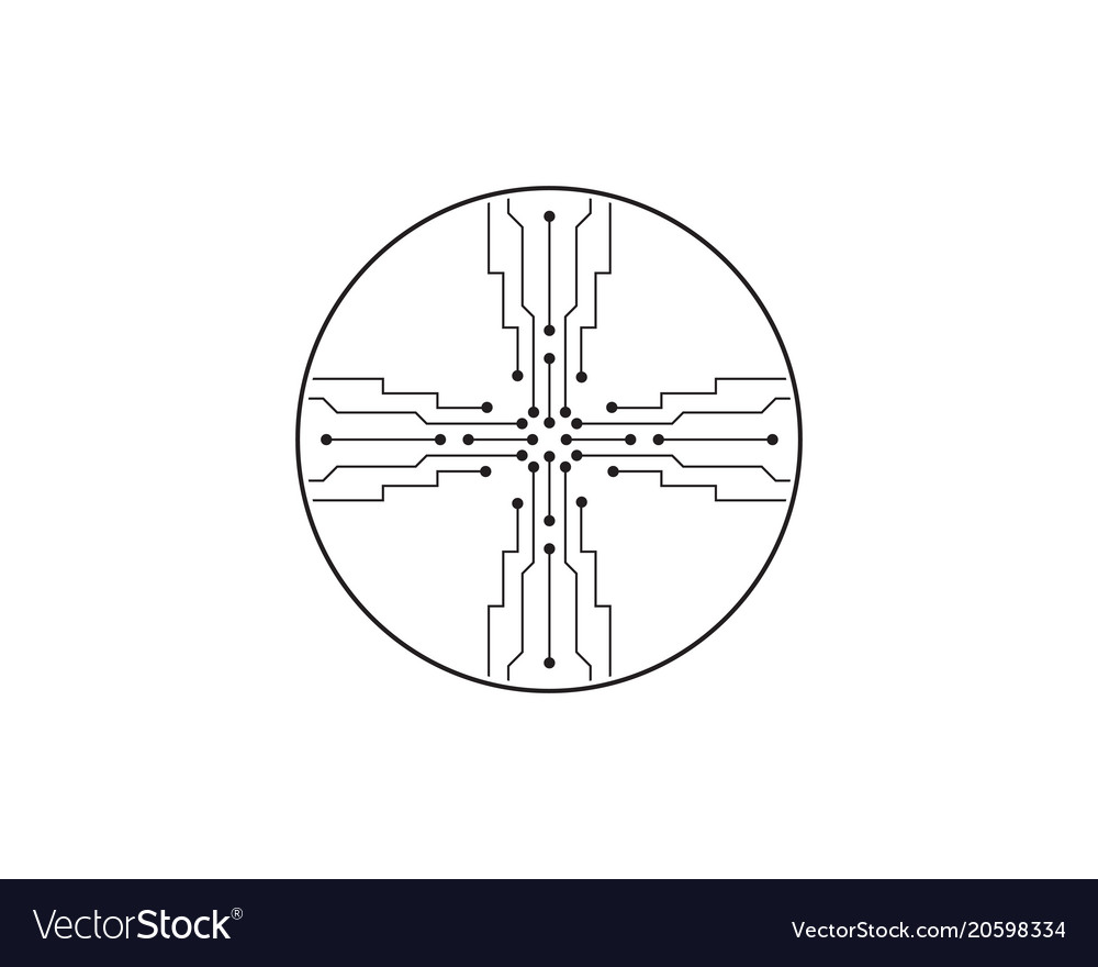 Circuit design symbol logo technology