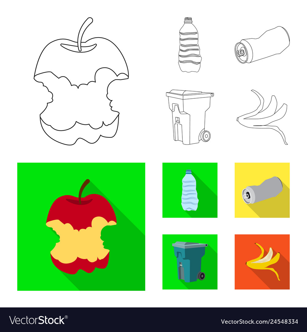 Dump and sort logo set vector image Dump and sort logo set