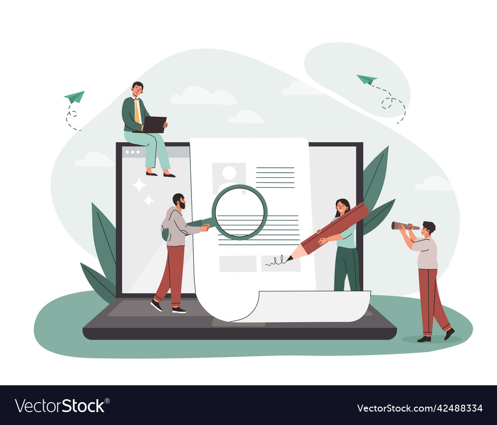 Fill out form Royalty Free Vector Image - VectorStock