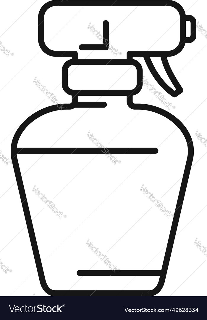 Hand disinfect air icon outline spray Royalty Free Vector