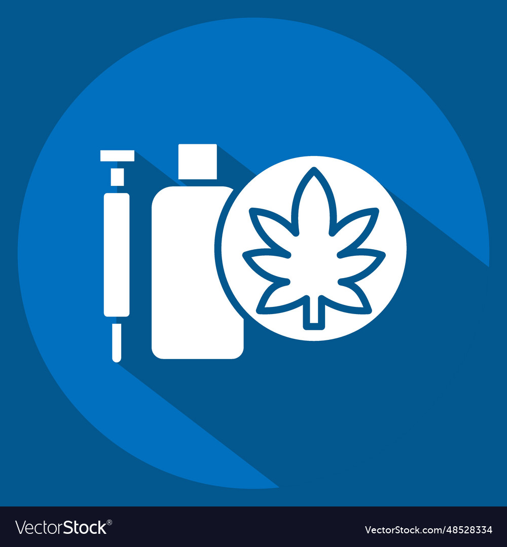 Icon cannabinoid drugs related to cannabis symbol