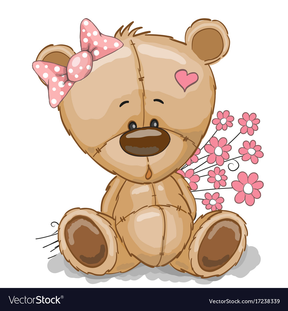 a cute teddy bear