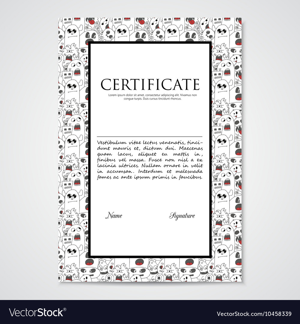 Graphic design template document with abstract