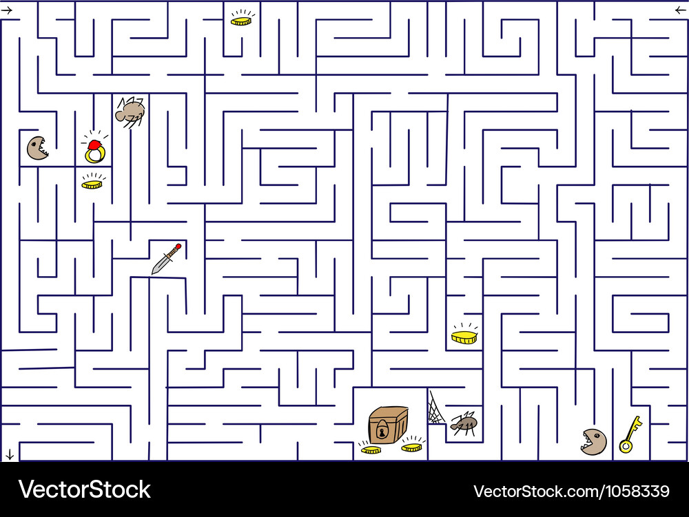 Labyrinth Royalty Free Vector Image - VectorStock