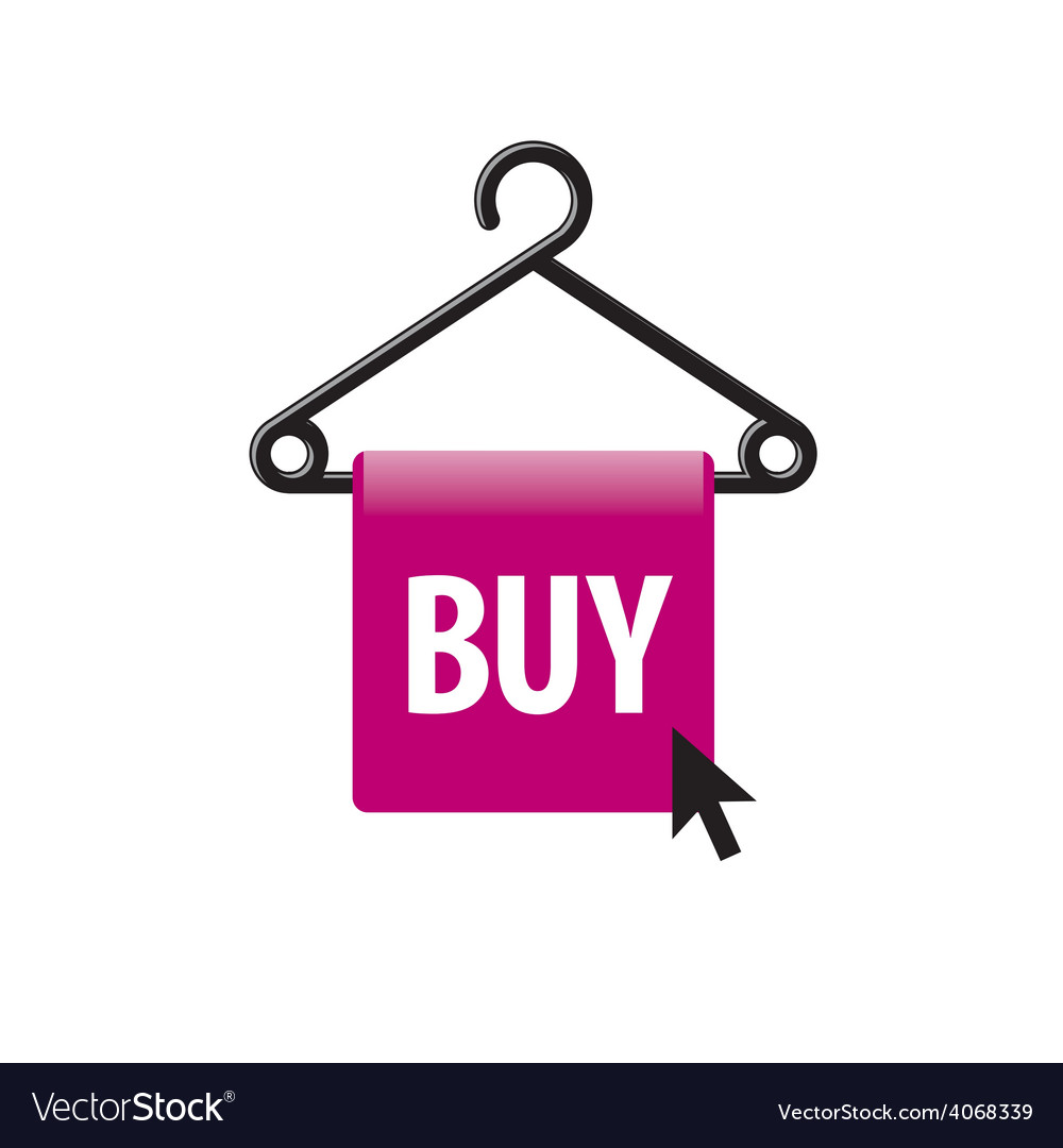 Logo hanger with a button and the cursor