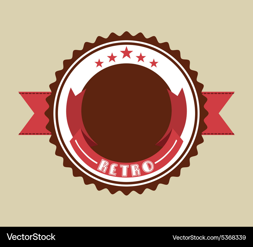 Retro ribbon Royalty Free Vector Image - VectorStock