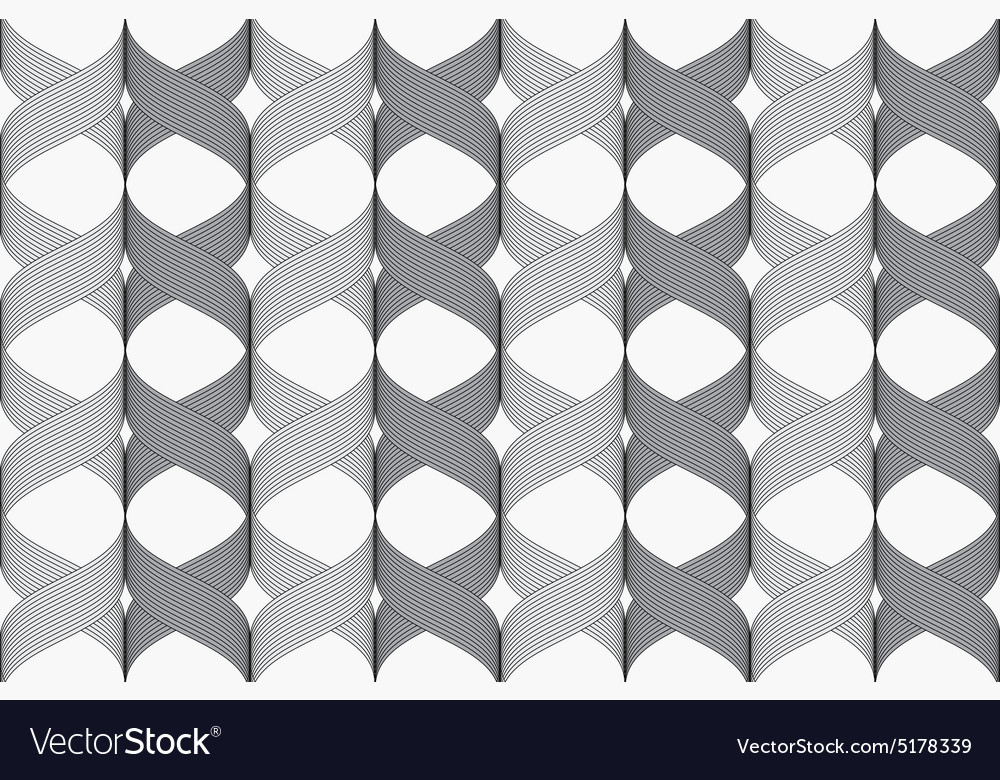 Ribbons cross overlapping pattern