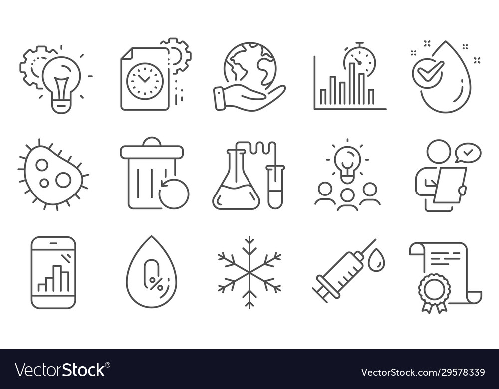 Wissenschaft Icon Set - Forschung & Innovation