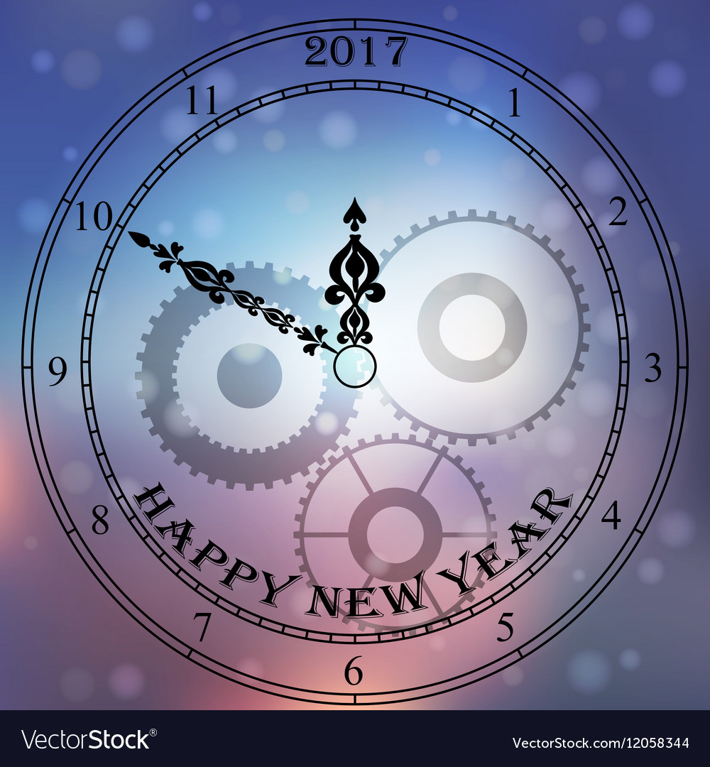 Antique clock fac Royalty Free Vector Image - VectorStock