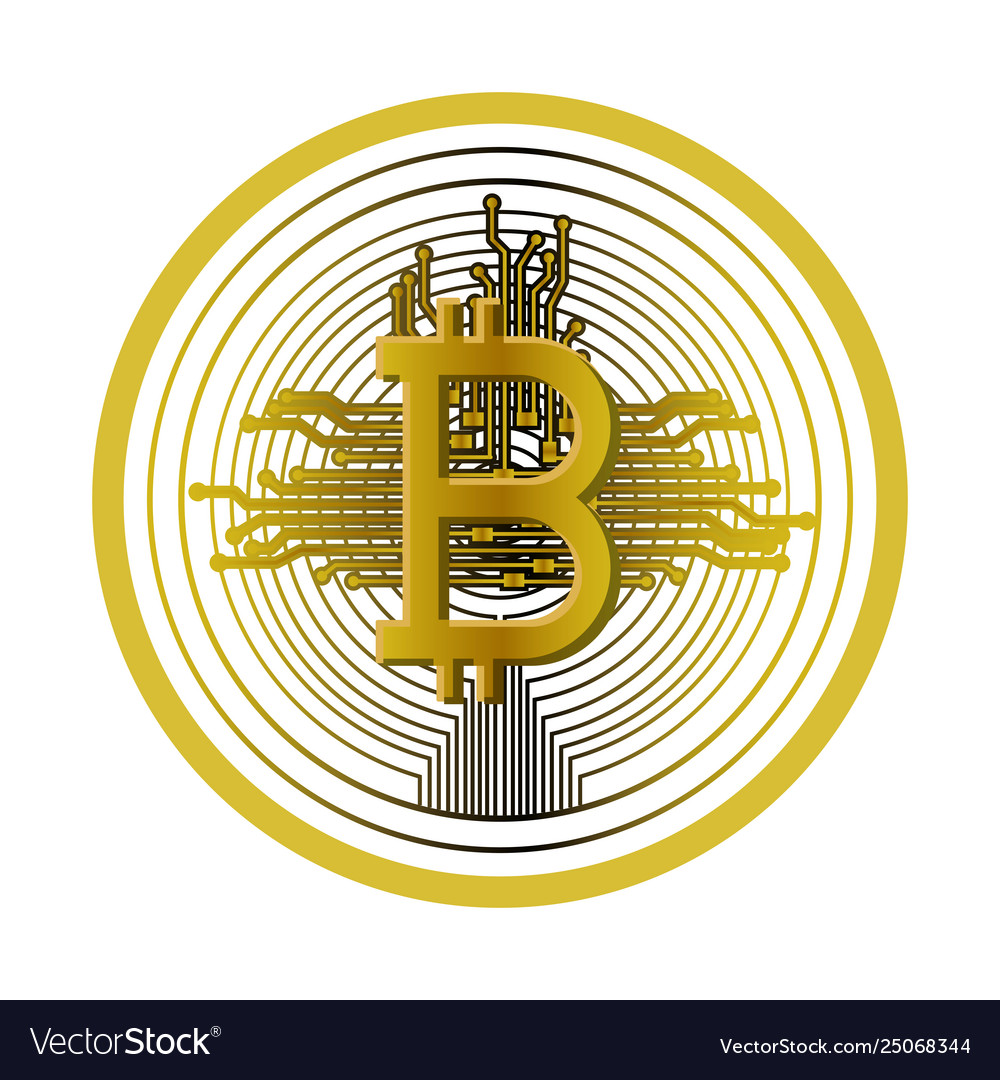 Bitcoin with circuit lines commerce technology