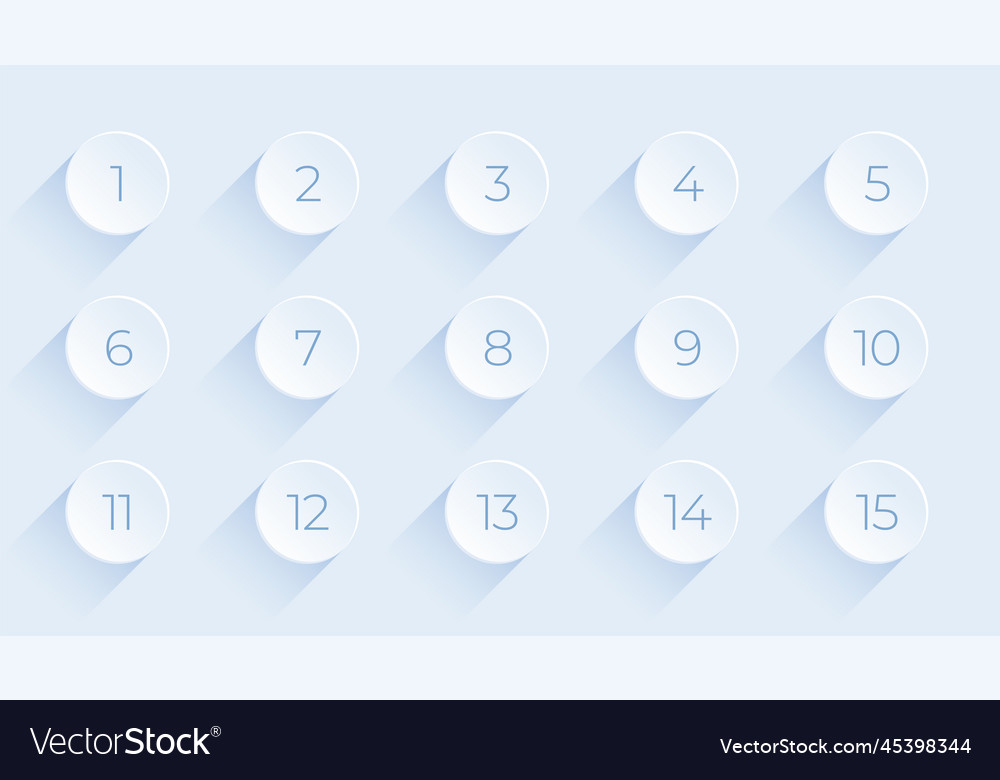 Collection of bullet points icon background