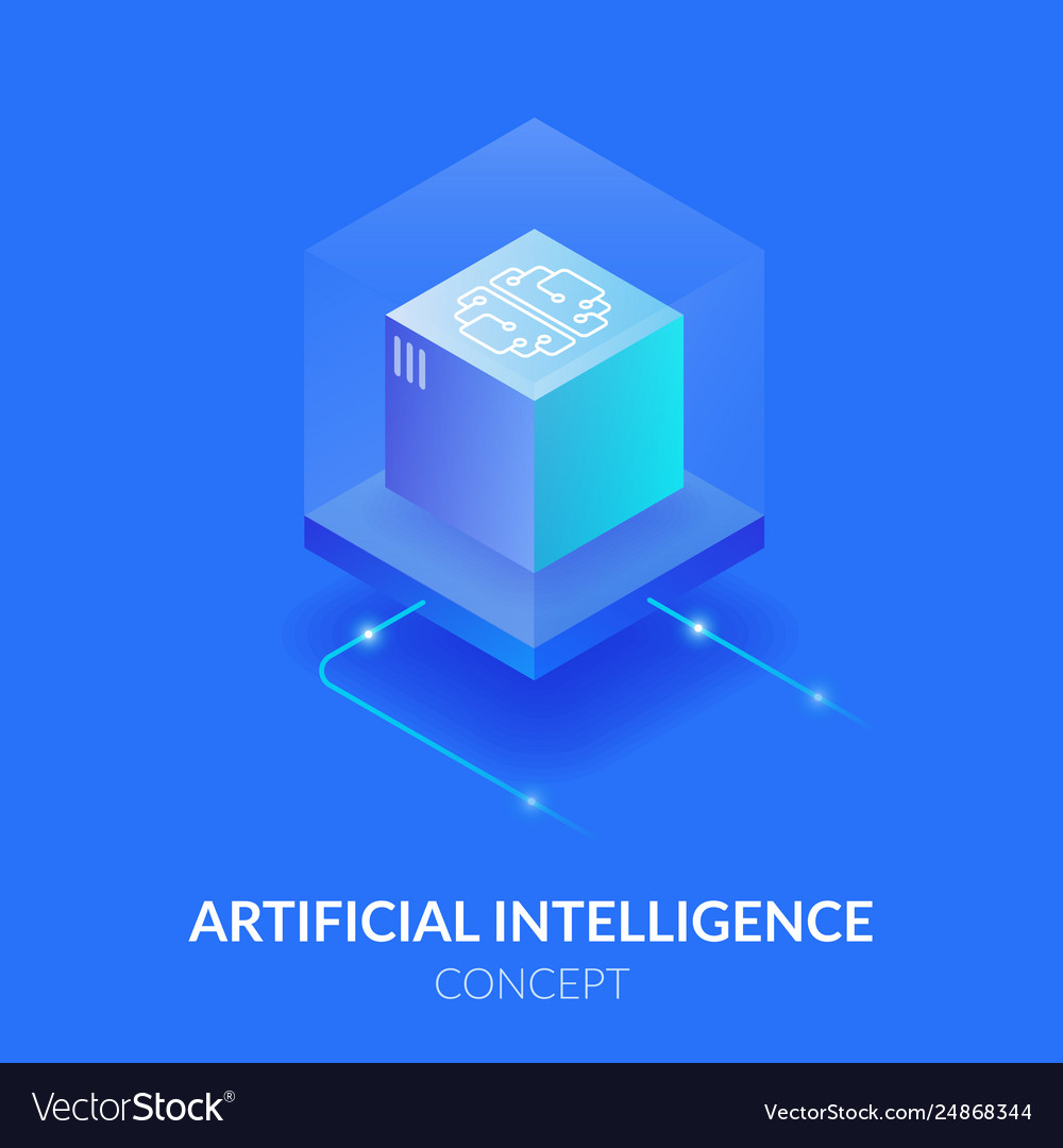 Concept artificial intelligence vector image Concept artificial intelligence