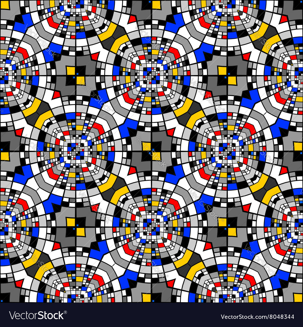 Design seamless colorful mosaic pattern