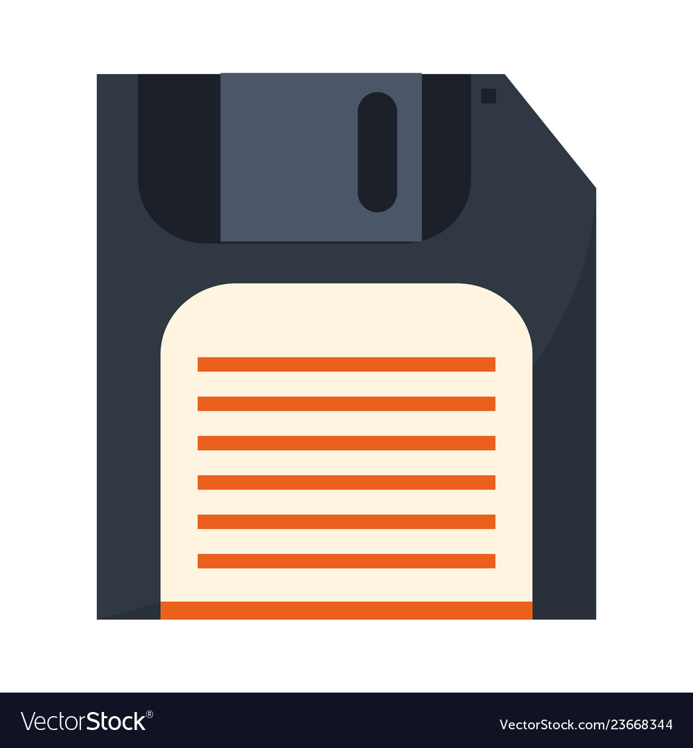 Diskette save symbol isolated