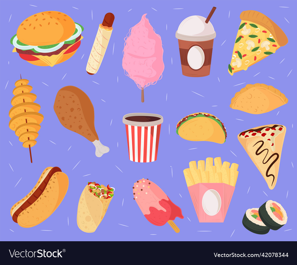 Fast food icons