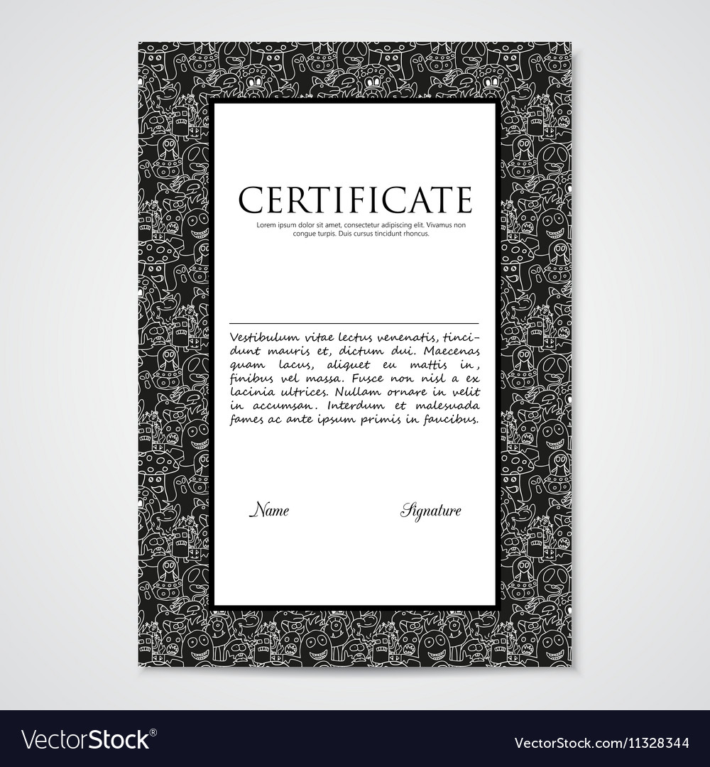 Graphic design template document with abstract