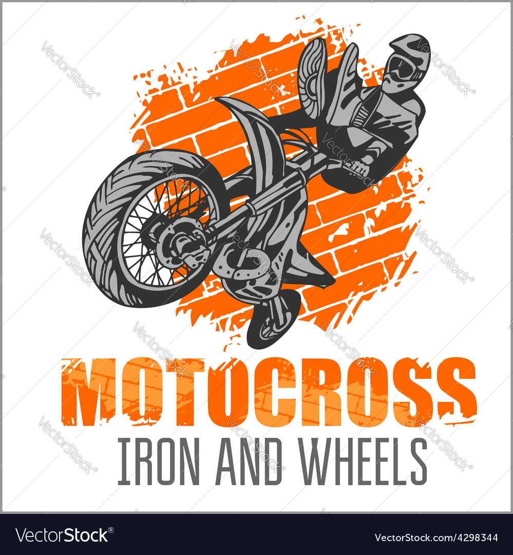 Art Poster Motocross sport