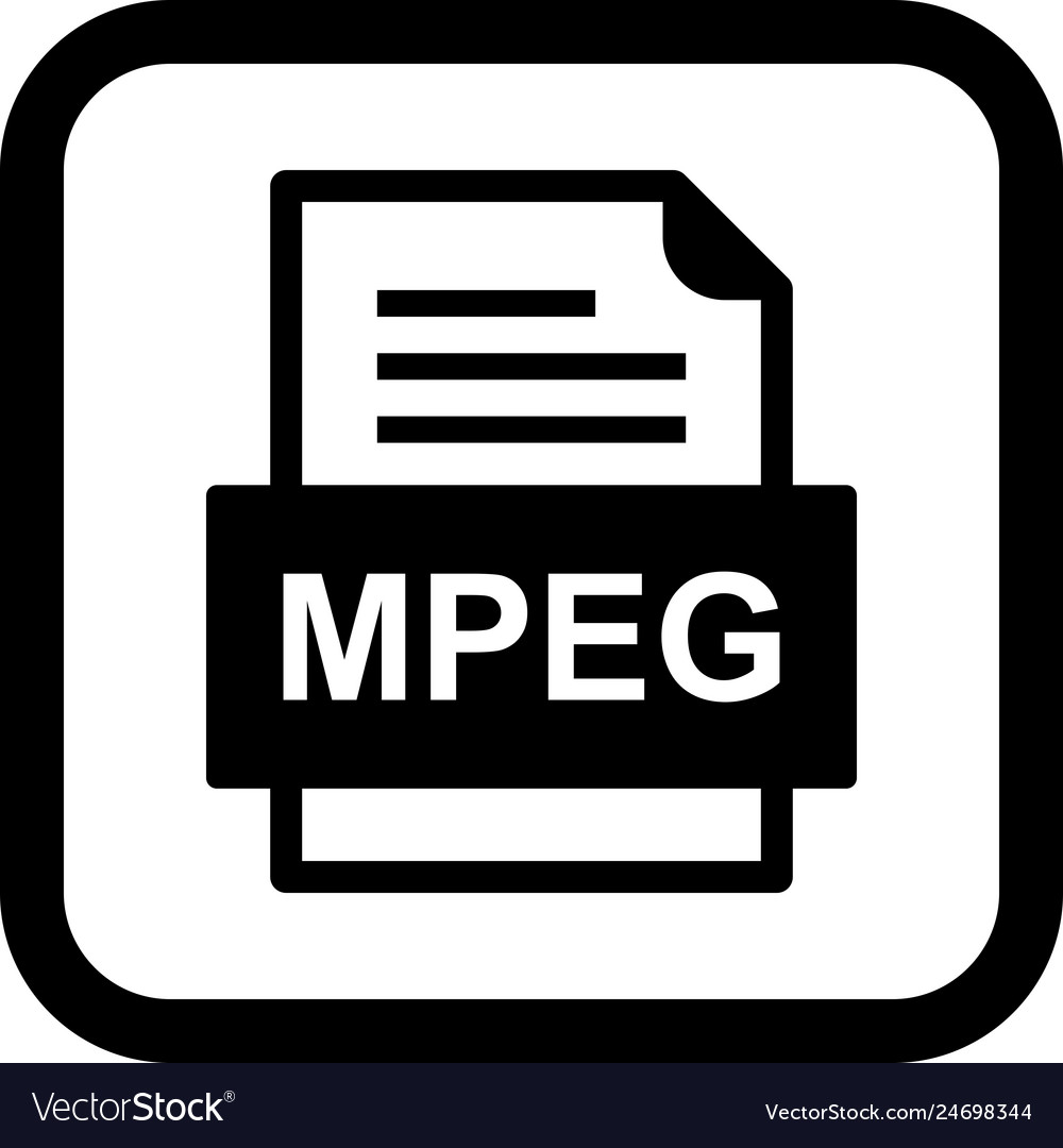 Mpeg file document icon