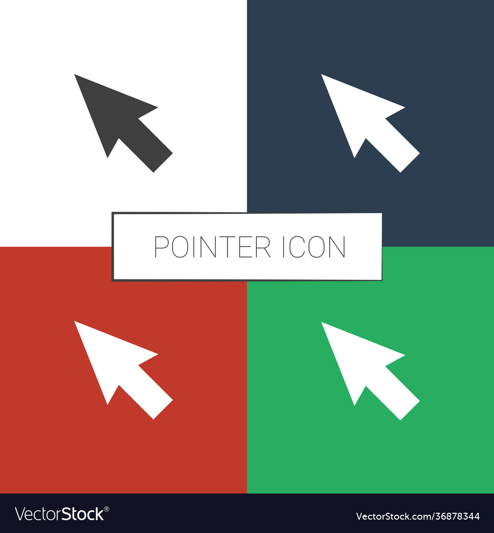 Pointer icon white background