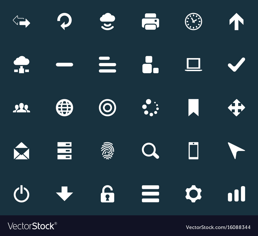 Set of simple practice icons