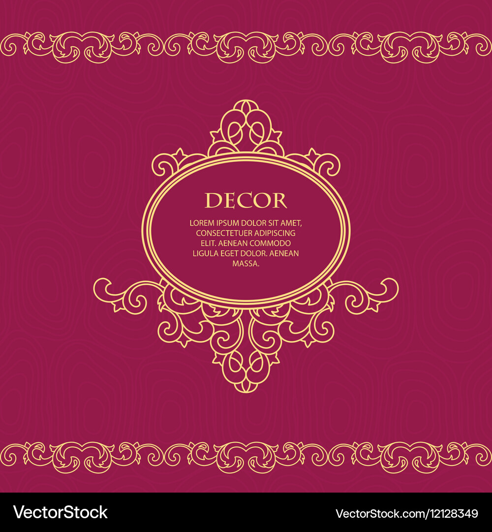 Decorative frame Royalty Free Vector Image - VectorStock