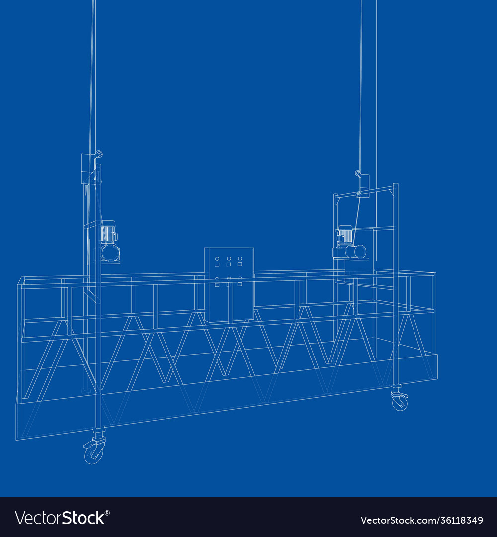 Empty Construction Elevator Royalty Free Vector Image Empty Construction Elevator Royalty Free Vector Image