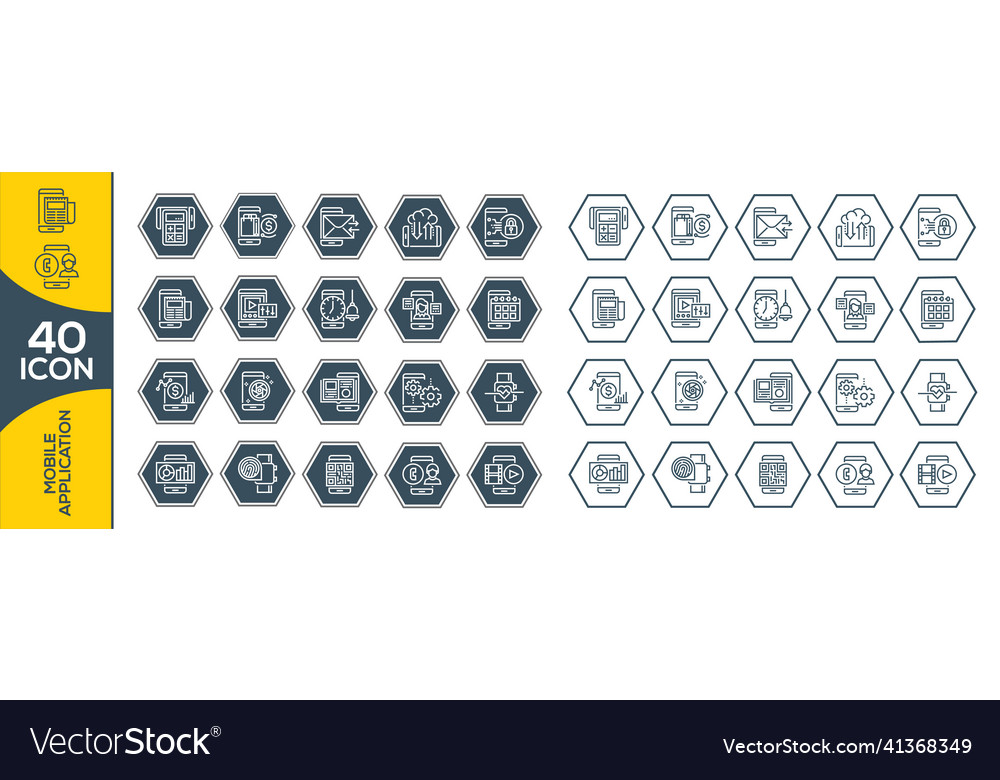 General basic icon symbol phone application user