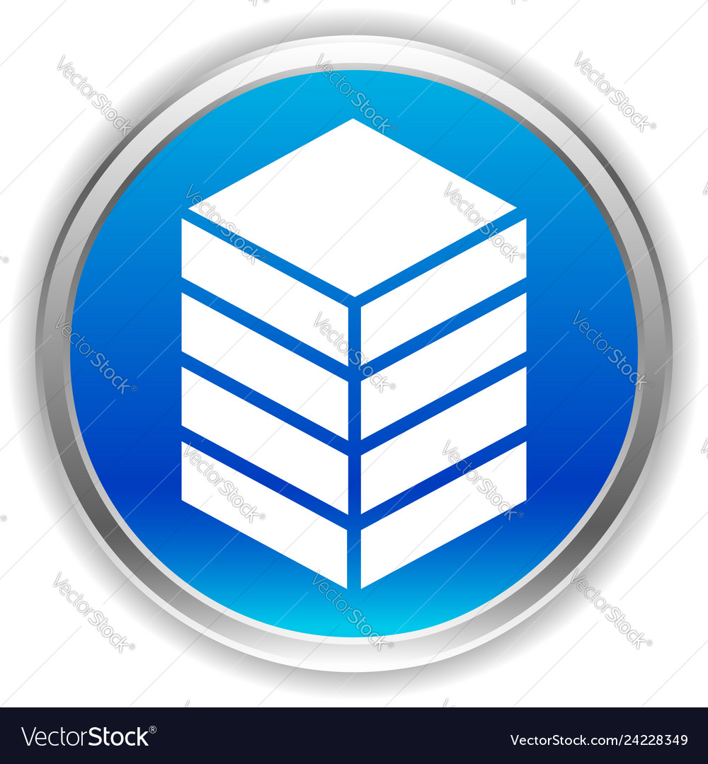 Icon with tower rack storage container datacenter Vector Image Icon with tower rack storage container datacenter