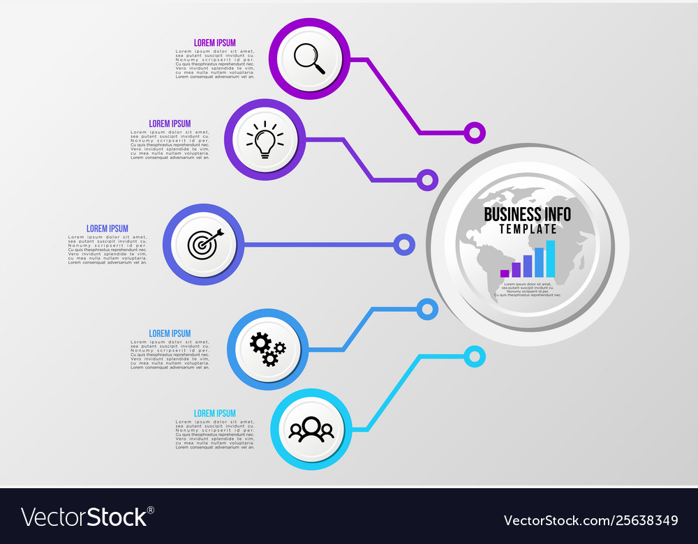Infographic design template with options steps