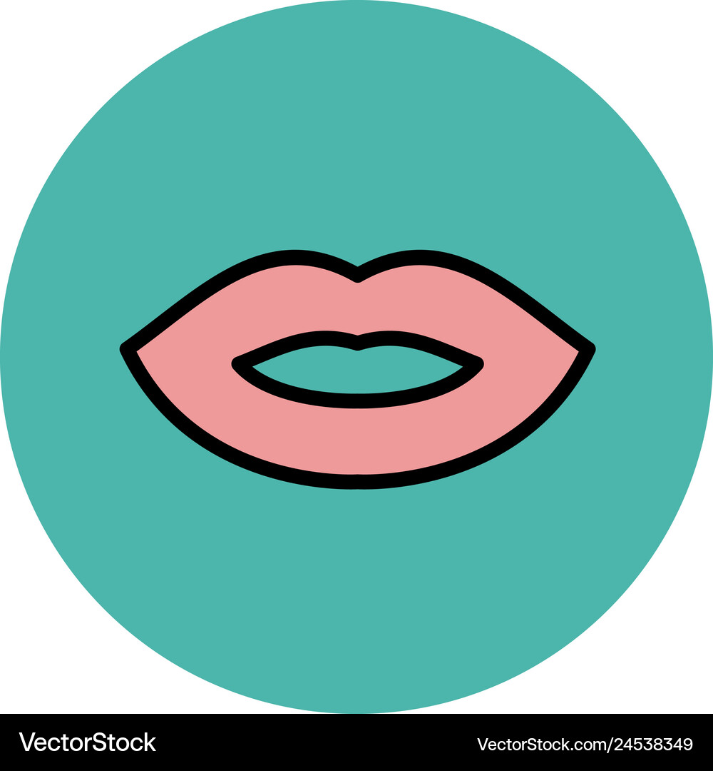 Lips icon Royalty Free Vector Image - VectorStock