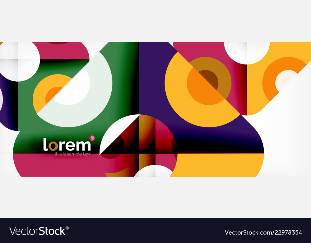 Abstract round elements composition background