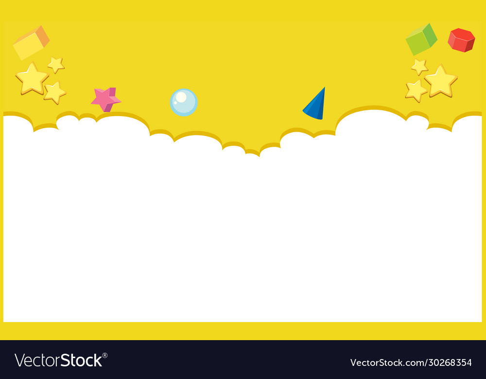 Background design template with different shapes vector image Background design template with different shapes