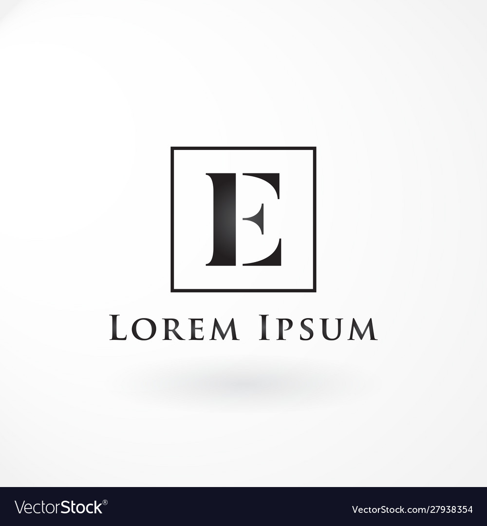 Elegant Letter E Monogram