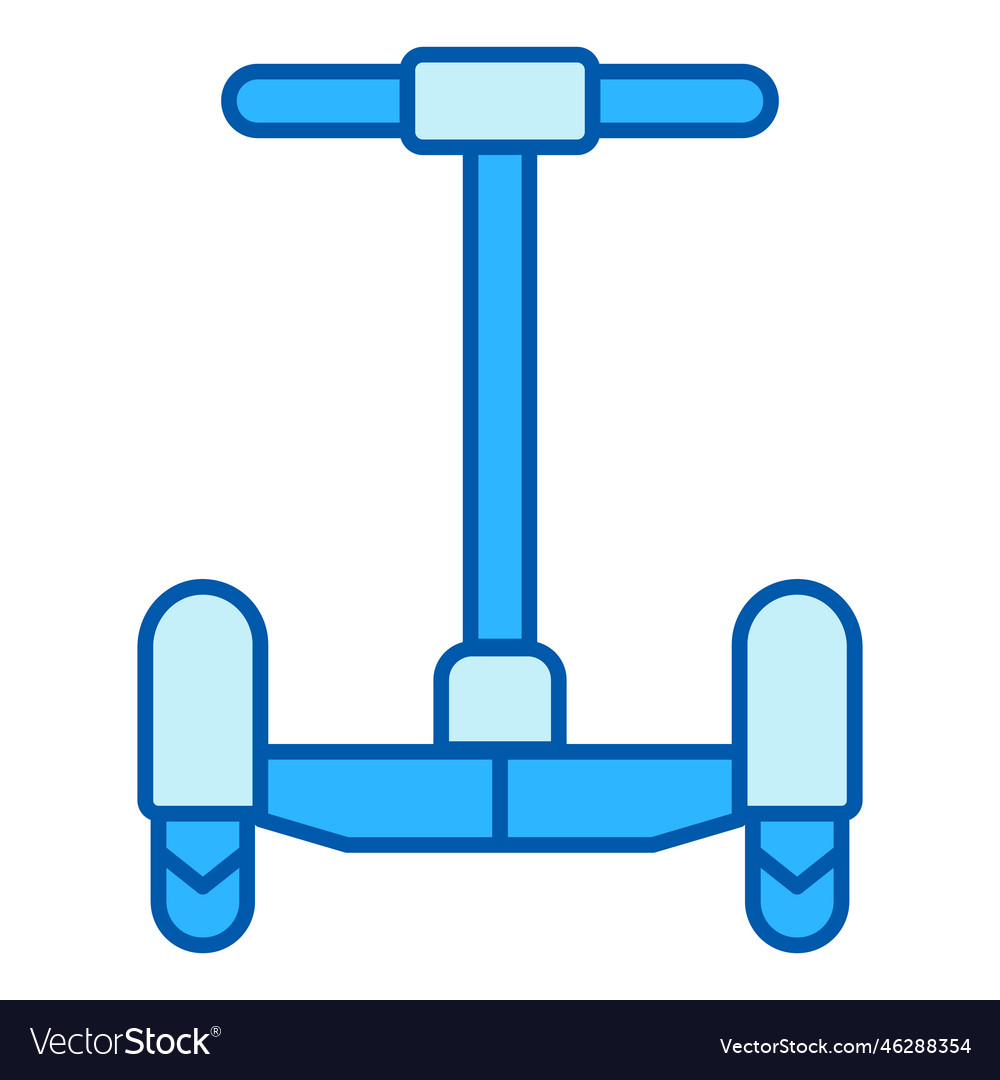 Gyroscooter with handle 3 Royalty Free Vector Image