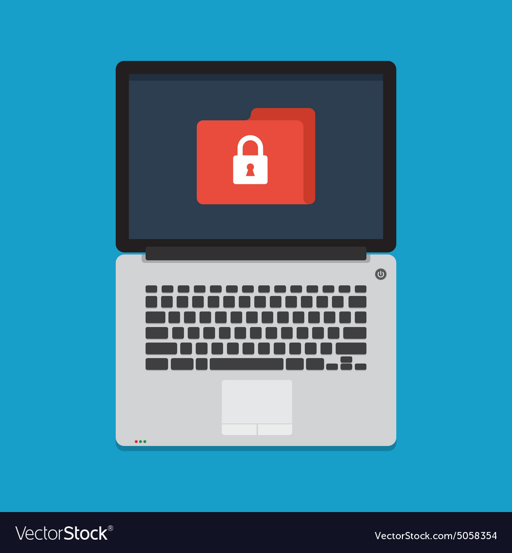 Internet security concept in flat style